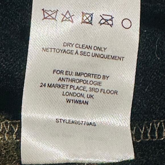Anthropologie Tabitha Womens Wool Poncho Sz Med Sweater Lagenlook Boxy Casual - Picture 9 of 10